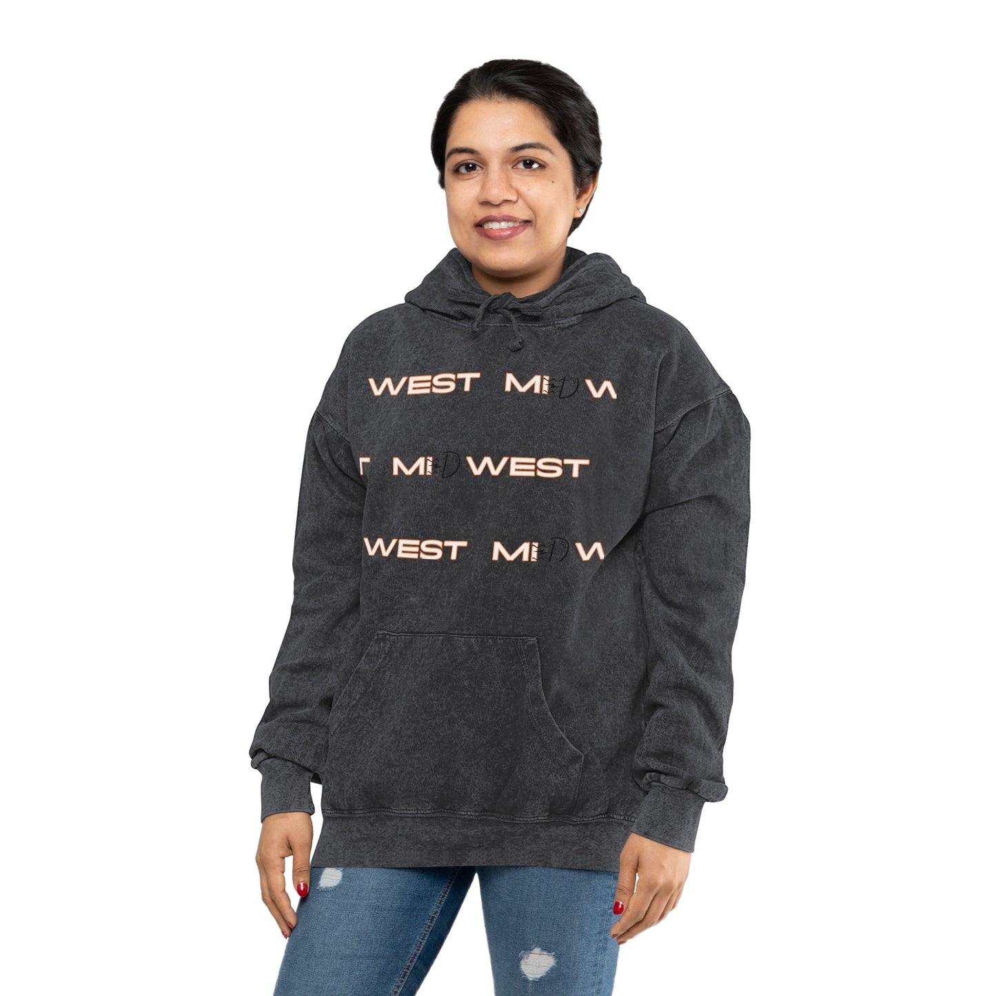 Unisex MiDwest Mineral Wash Hoodie