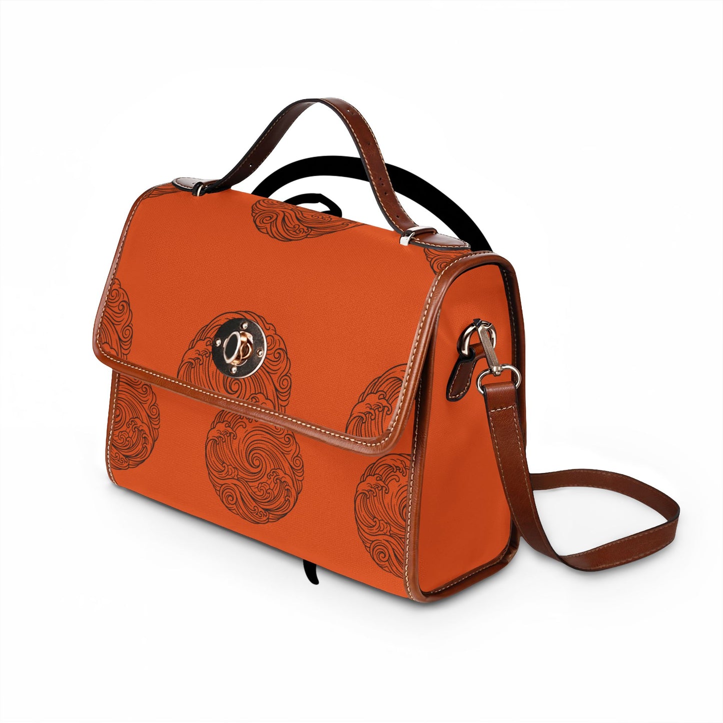 Rustic Orange Tsunami Satchel