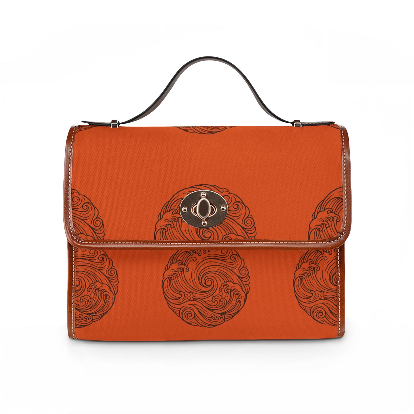 Rustic Orange Tsunami Satchel