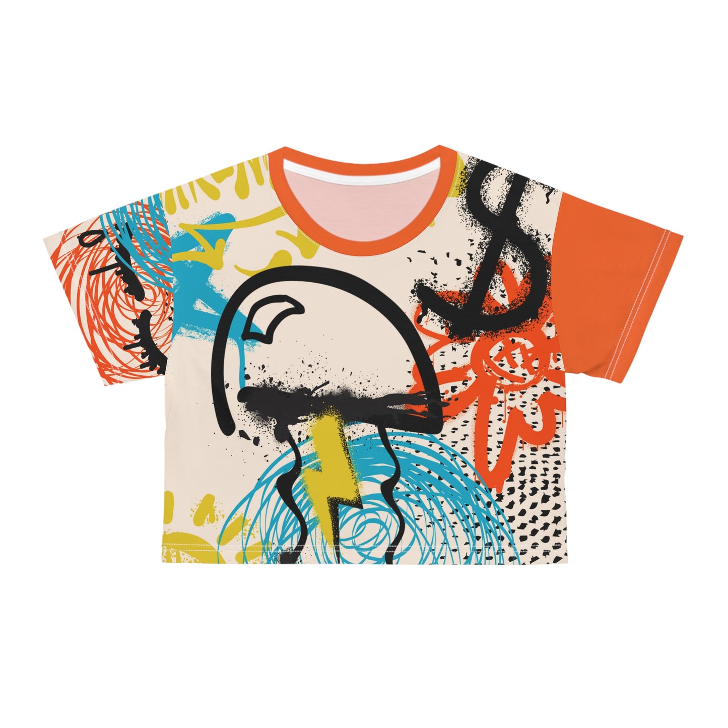 Dapriel Graffiti Crop Tee