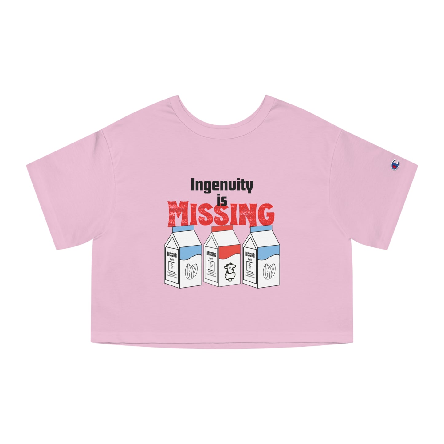 Ingenuity is Missing Champion Women's Heritage Cropped T-Shirt