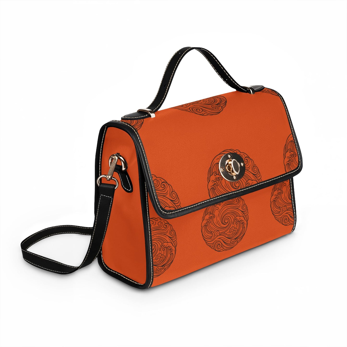 Rustic Orange Tsunami Satchel