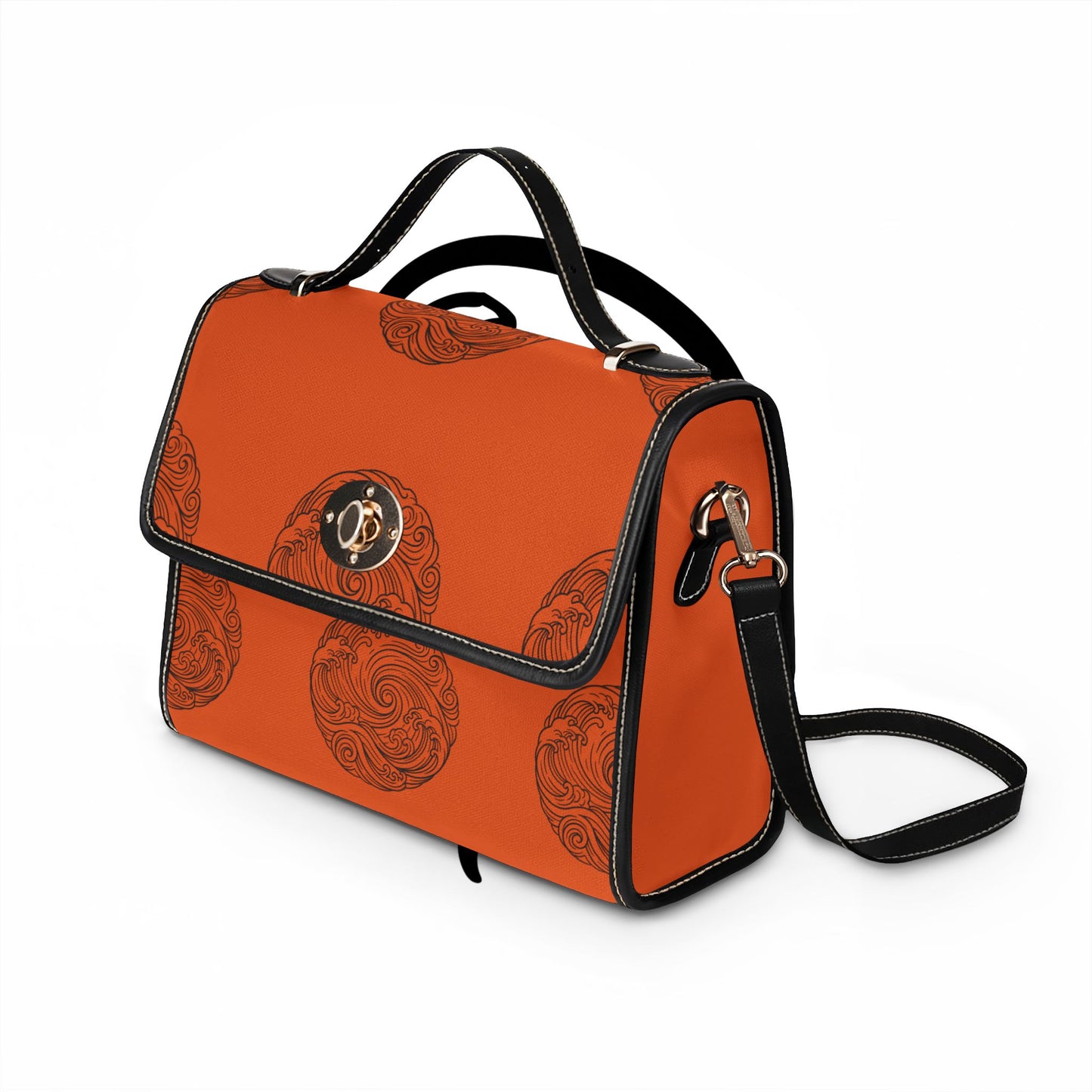Rustic Orange Tsunami Satchel
