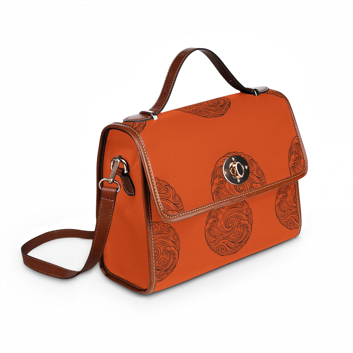 Rustic Orange Tsunami Satchel