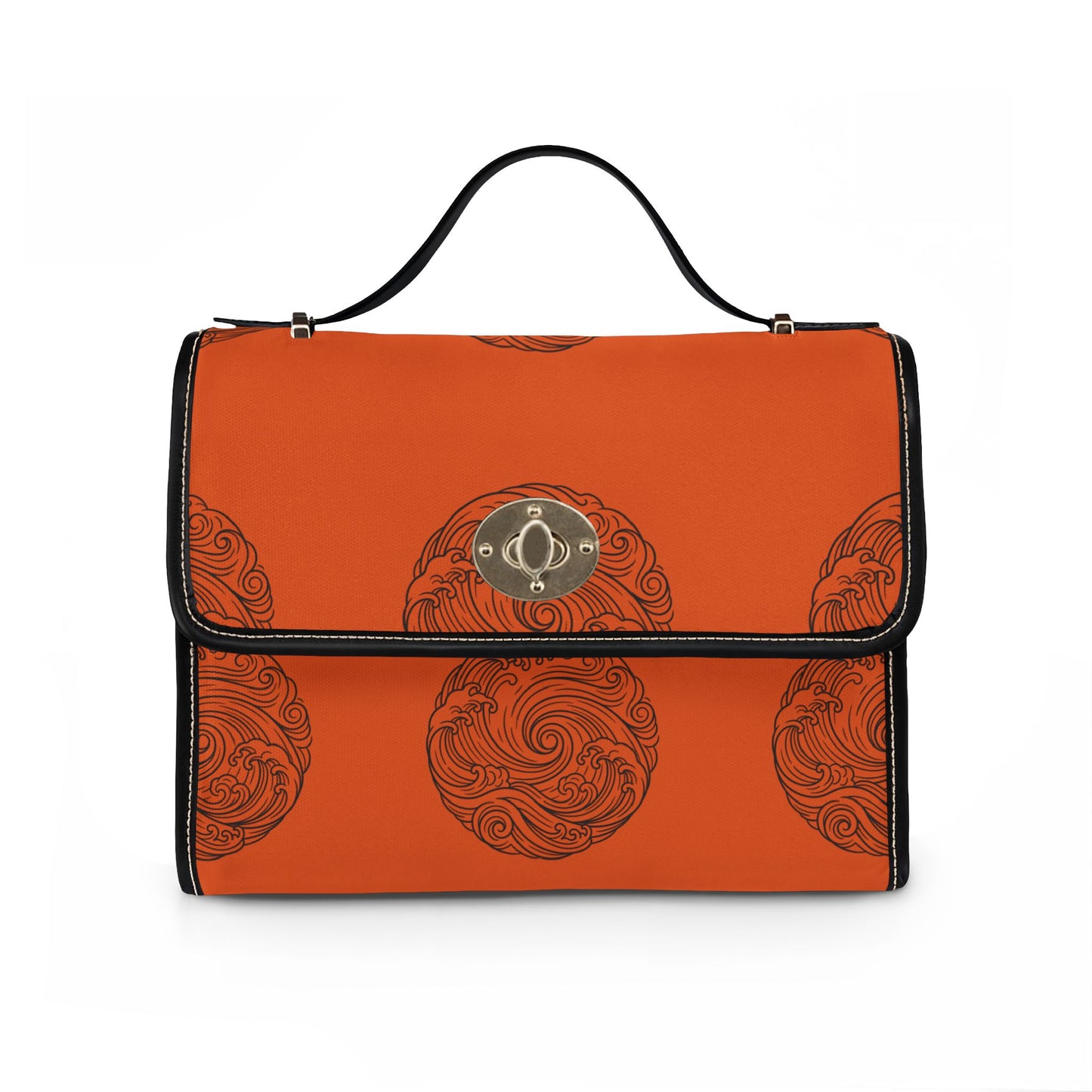 Rustic Orange Tsunami Satchel