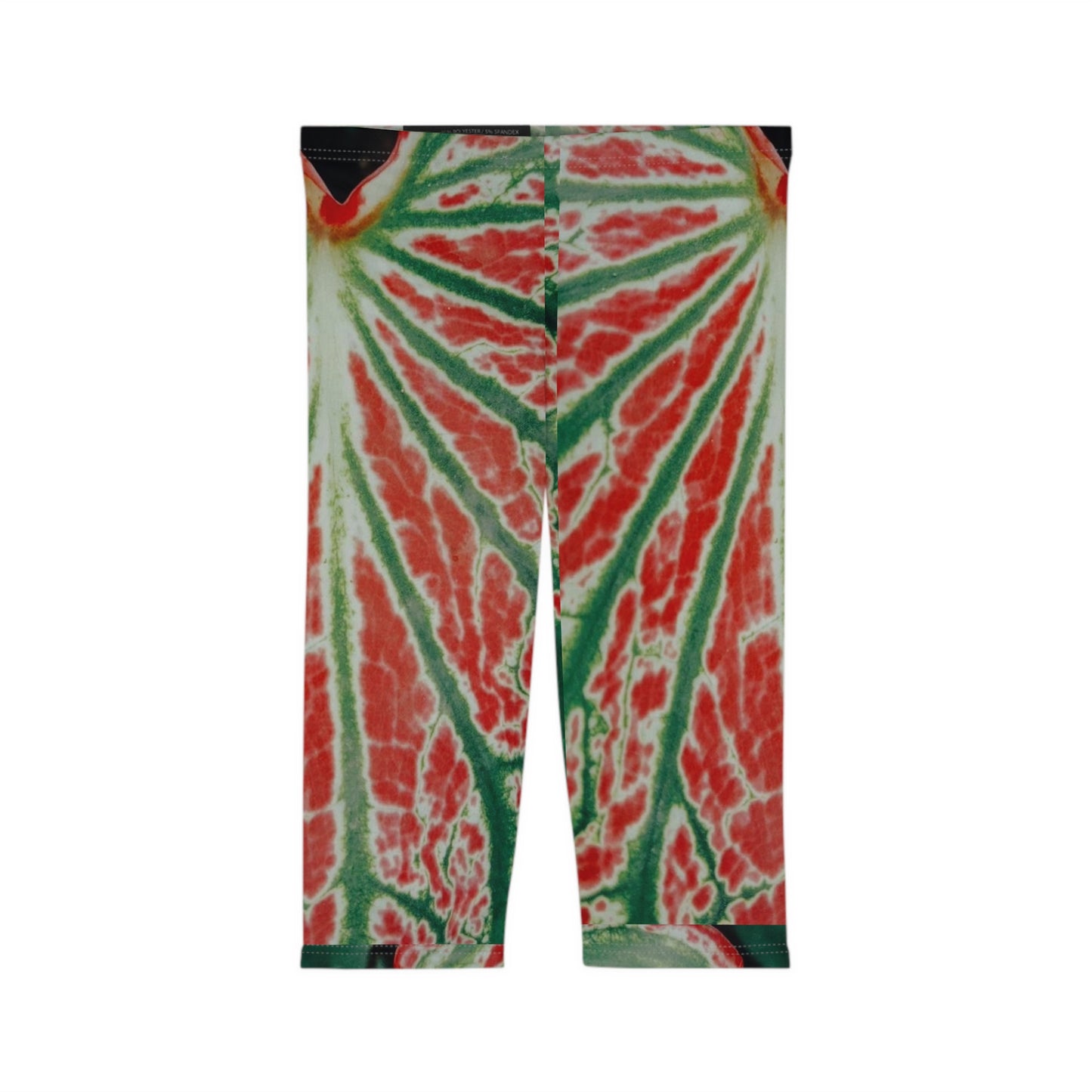 Caladium Capri Leggings – Fun Summer Fruit Print for Women