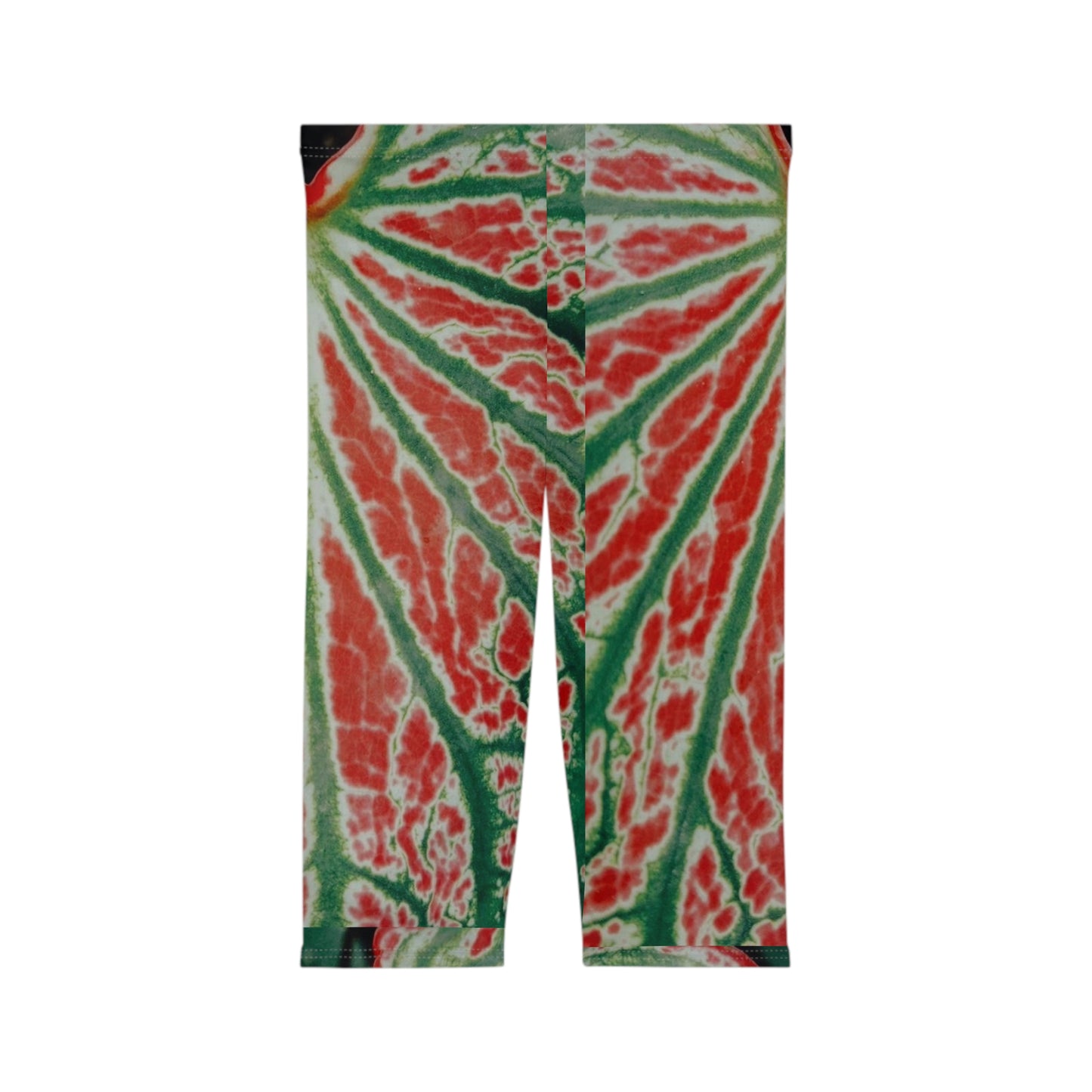 Caladium Capri Leggings – Fun Summer Fruit Print for Women